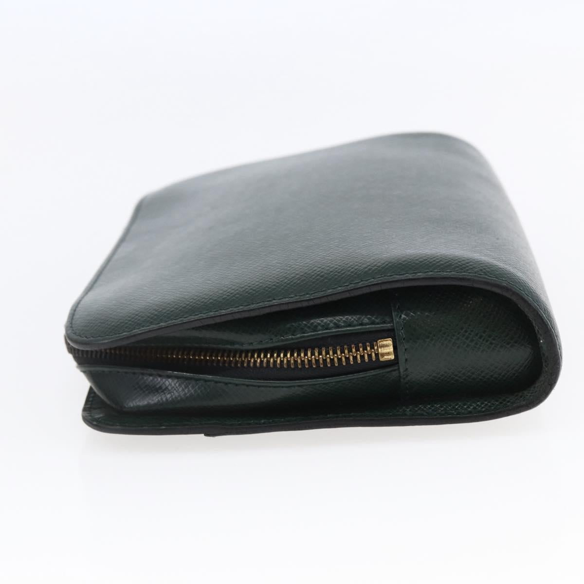 LOUIS VUITTON Taiga Baikal Clutch Bag Epicea M30184 LV Auth BA6683