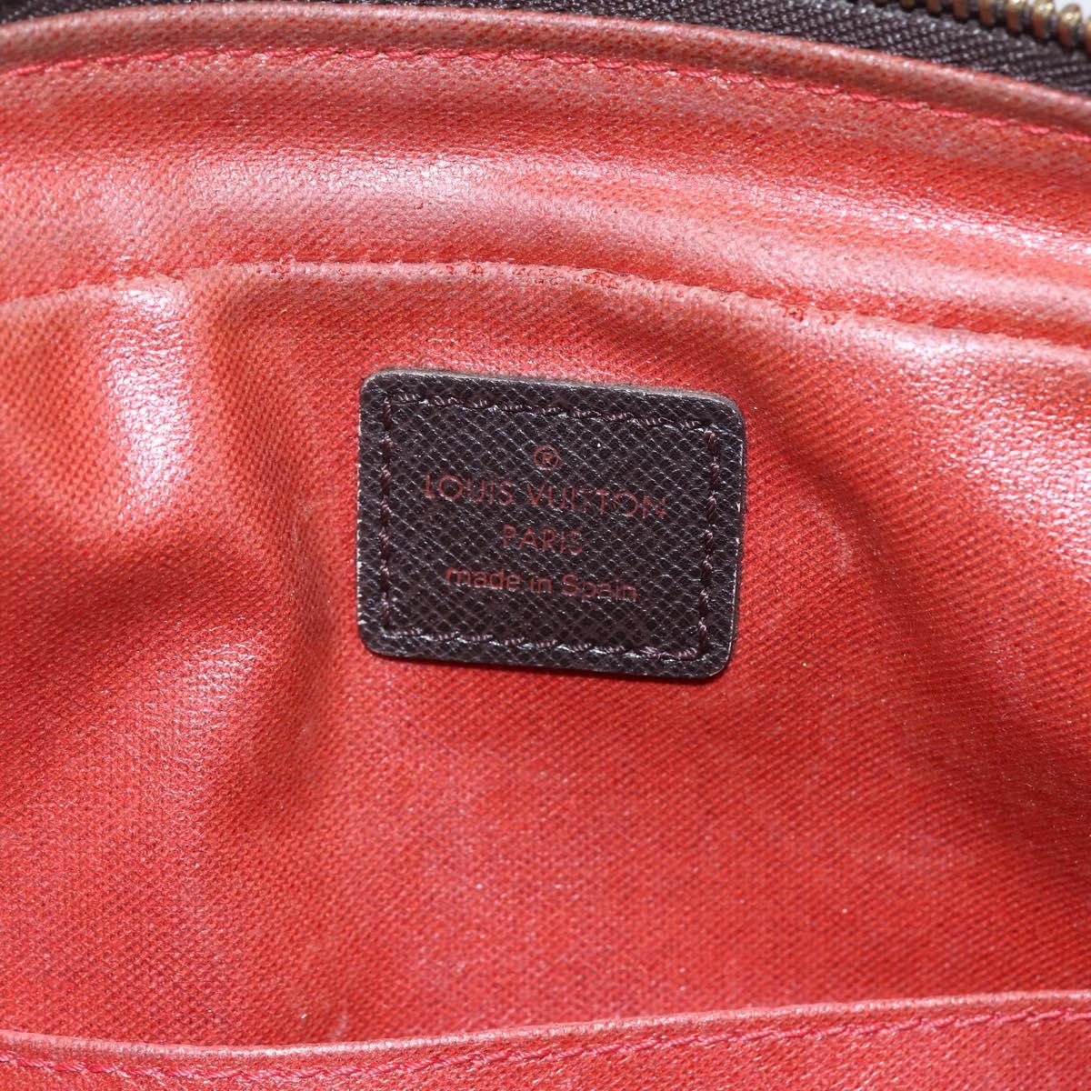 LOUIS VUITTON Damier Ebene Trousse Toilette Clutch Bag N47623 LV Auth BA6684