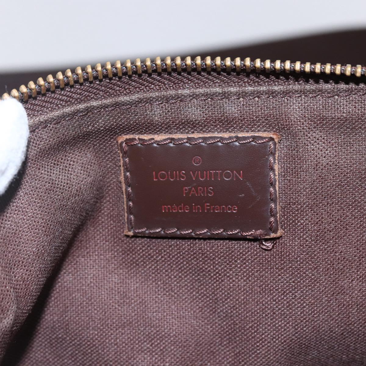 LOUIS VUITTON Damier Ebene Pochette Platt Brooklyn Bag N41100 LV Auth BA6686