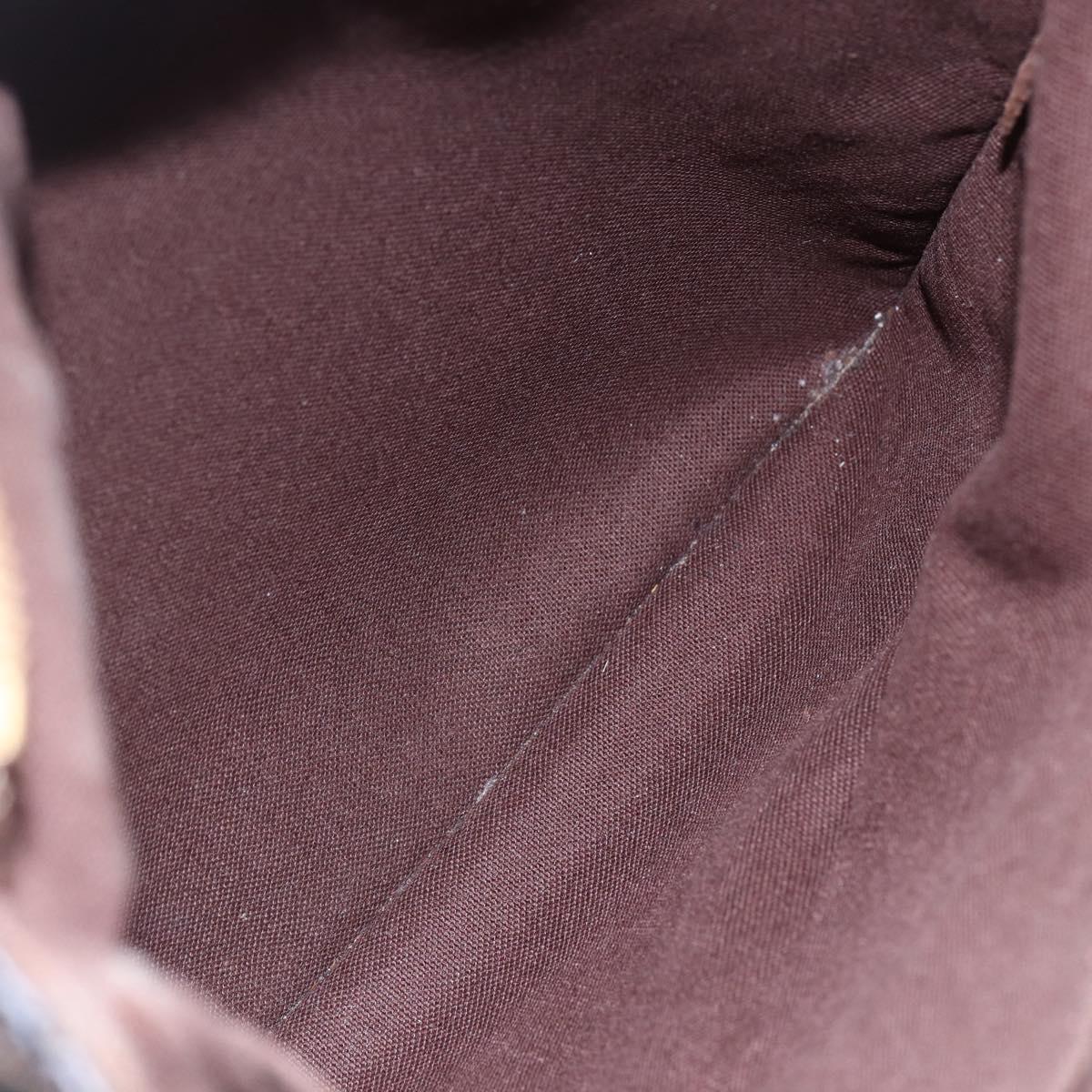 LOUIS VUITTON Damier Ebene Pochette Platt Brooklyn Bag N41100 LV Auth BA6686