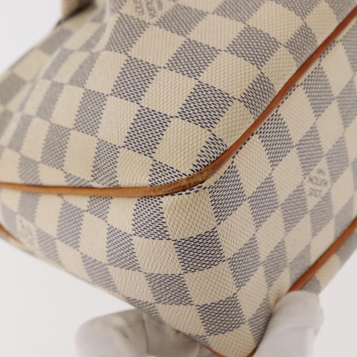 LOUIS VUITTON Damier Azur Siracusa PM Shoulder Bag N41113 LV Auth BA6689