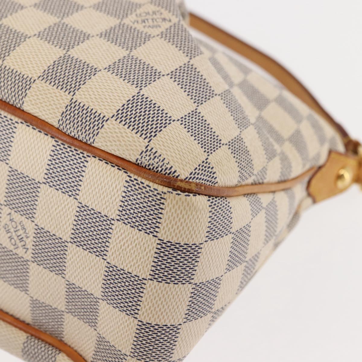 LOUIS VUITTON Damier Azur Siracusa PM Shoulder Bag N41113 LV Auth BA6689