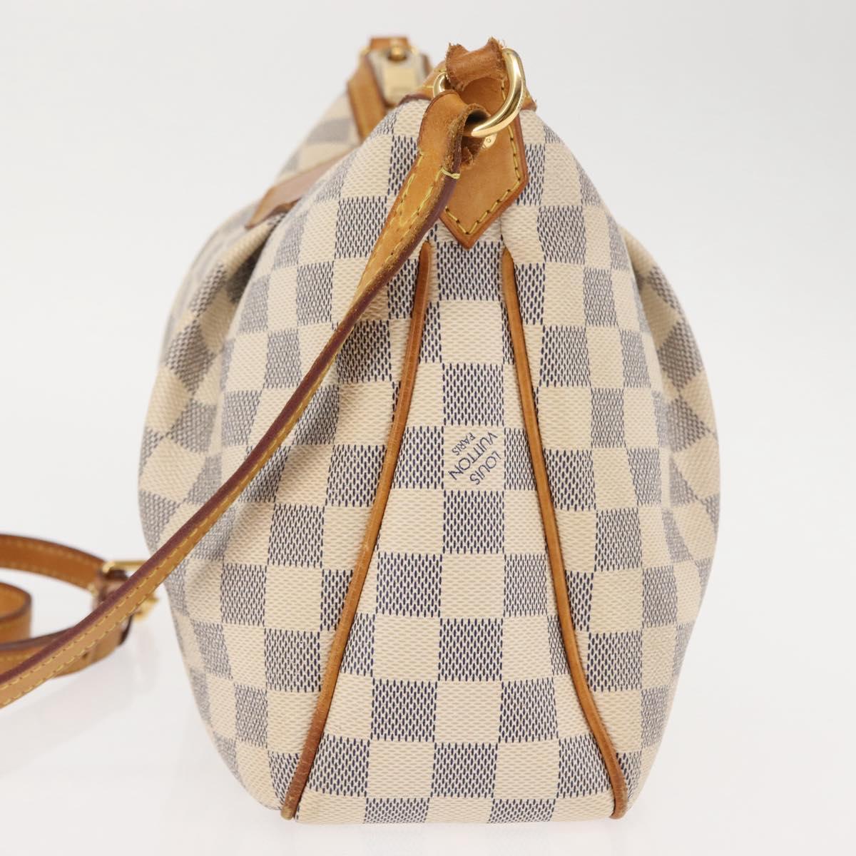 LOUIS VUITTON Damier Azur Siracusa PM Shoulder Bag N41113 LV Auth BA6689