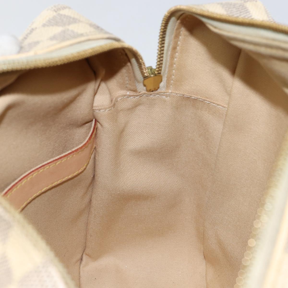 LOUIS VUITTON Damier Azur Naviglio Shoulder Bag N51189 LV Auth BA6690