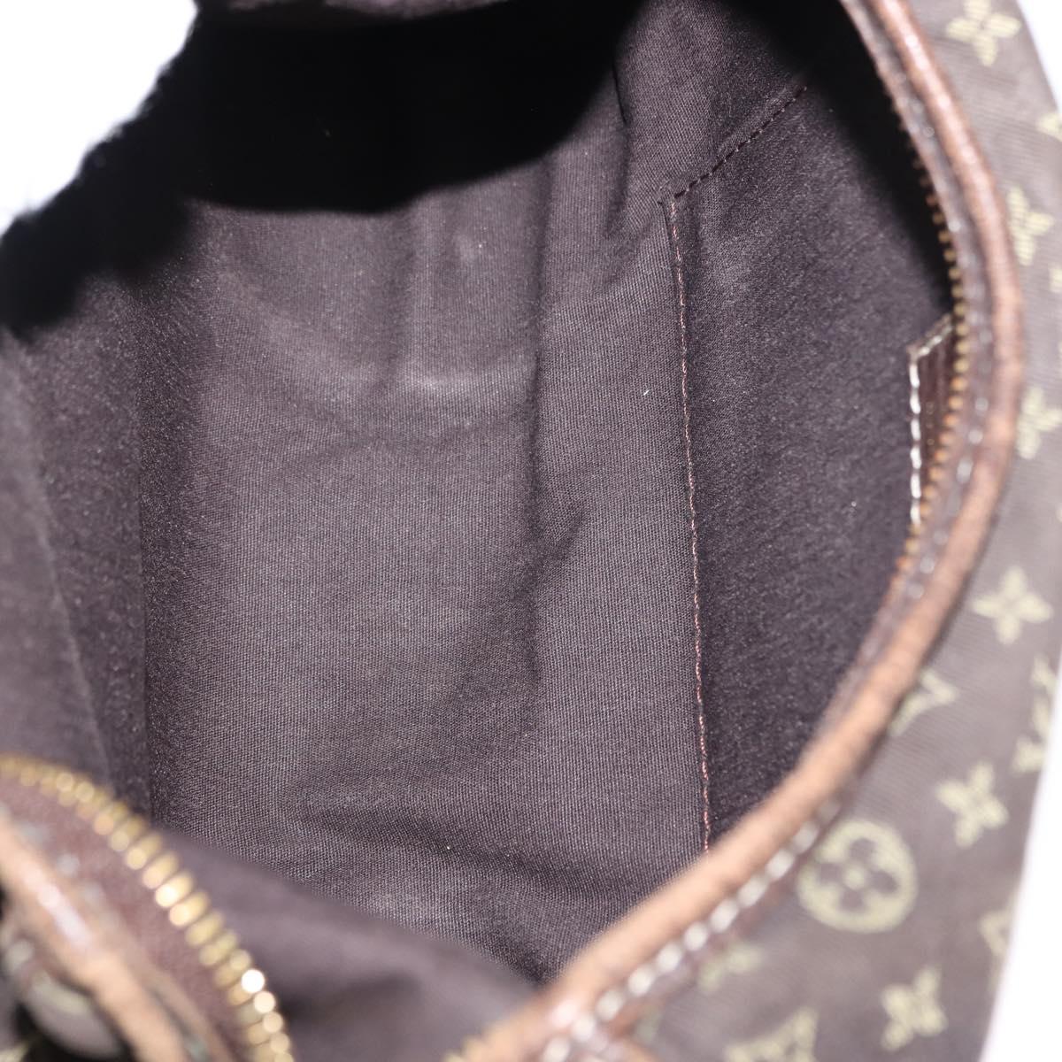 LOUIS VUITTON Monogram Mini Manon PM Shoulder Bag Ebene M95621 LV Auth BA6691