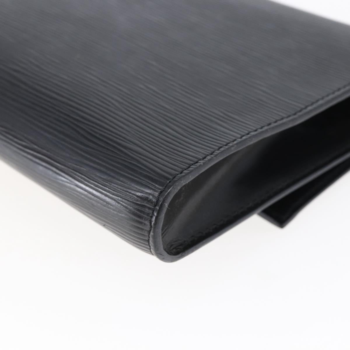 LOUIS VUITTON Epi Pochette Arche Shoulder Bag Black Noir M52572 LV Auth BA6693