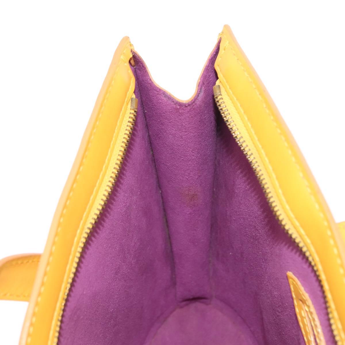 LOUIS VUITTON Epi Saint Jacques Hand Bag Yellow M52279 LV Auth BA6695