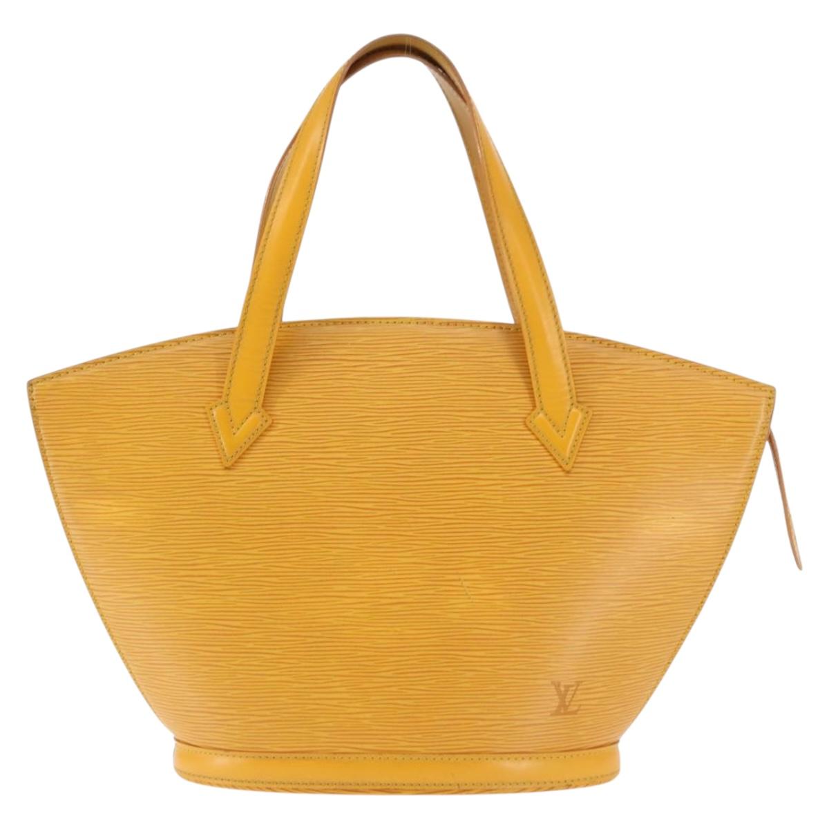 LOUIS VUITTON Epi Saint Jacques Hand Bag Yellow M52279 LV Auth BA6695
