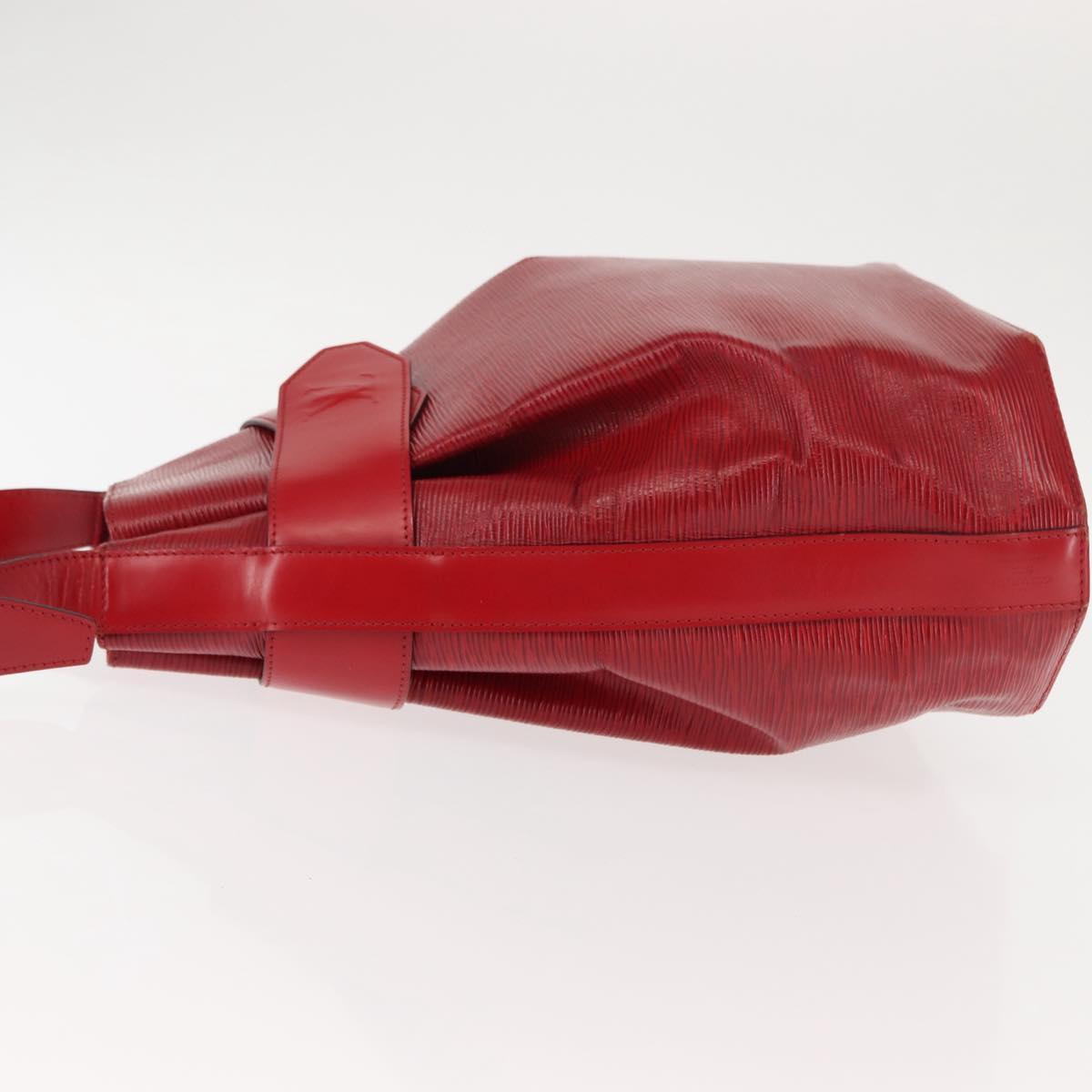 LOUIS VUITTON Epi Sac Depaule GM Shoulder Bag Red M80197 LV Auth BA6697