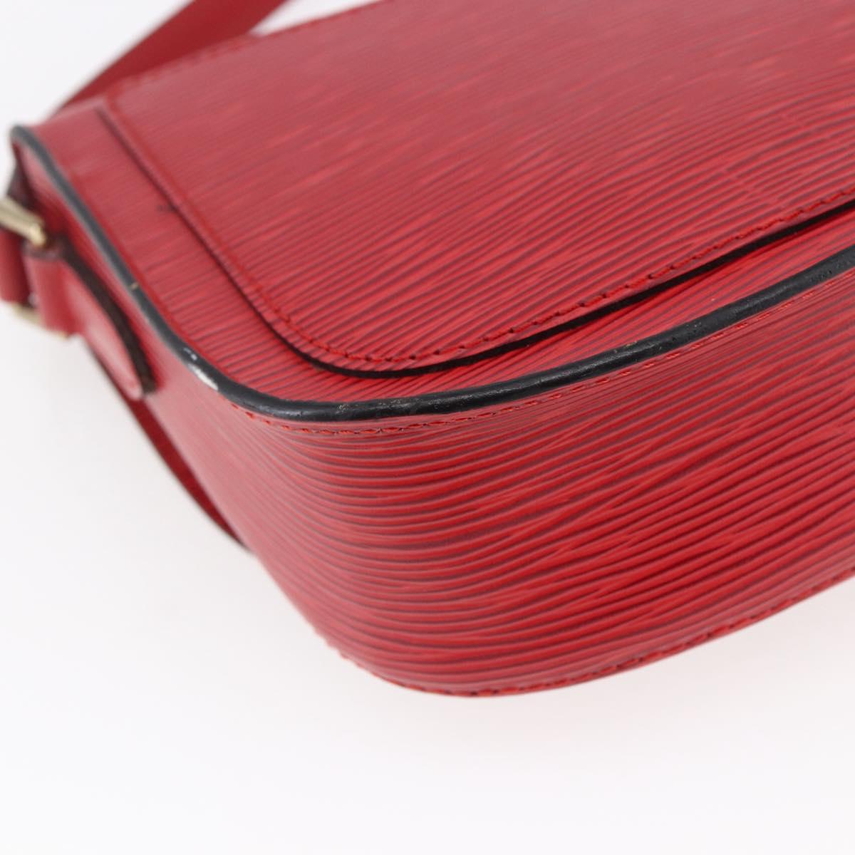 LOUIS VUITTON Epi Saint Cloud PM Shoulder Bag Red M52217 LV Auth BA6698