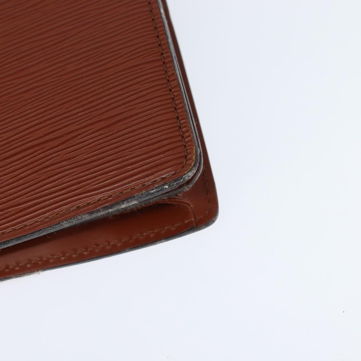 LOUIS VUITTON Epi Serviette Conseiller Briefcase Kenya Brown M54423 Auth BA6700