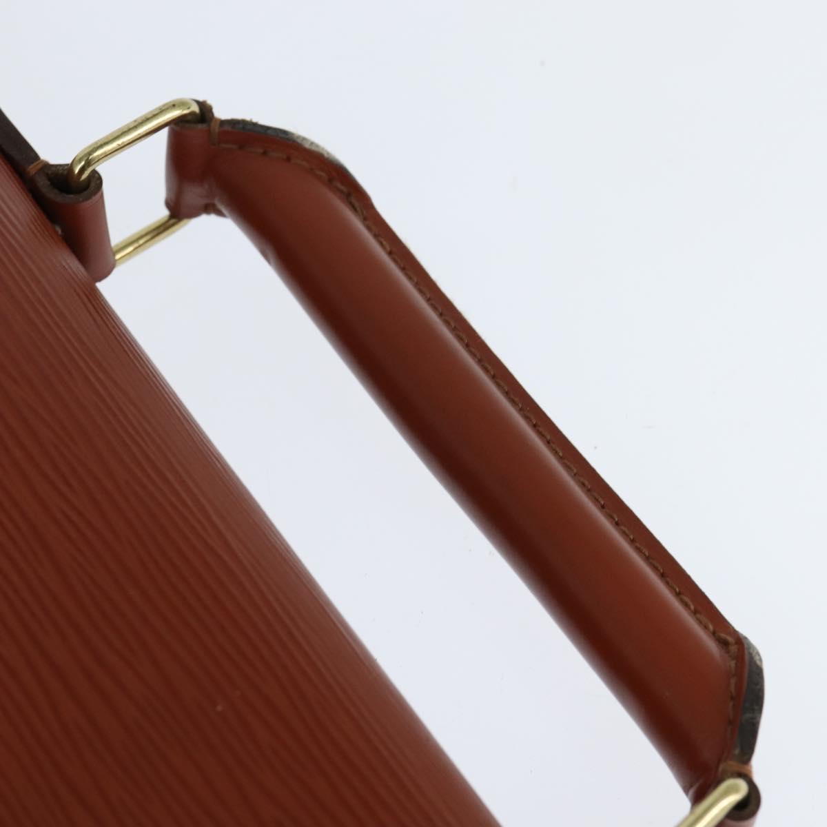 LOUIS VUITTON Epi Serviette Conseiller Briefcase Kenya Brown M54423 Auth BA6700