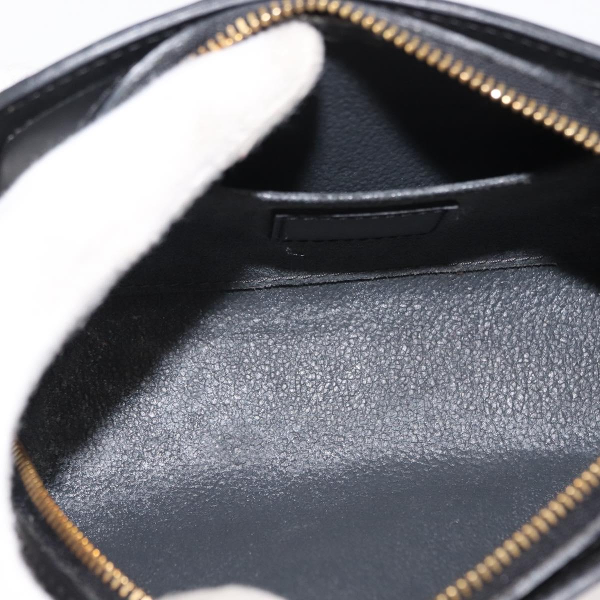 LOUIS VUITTON Epi Dauphine PM Pouch Black M48442 LV Auth BA6701