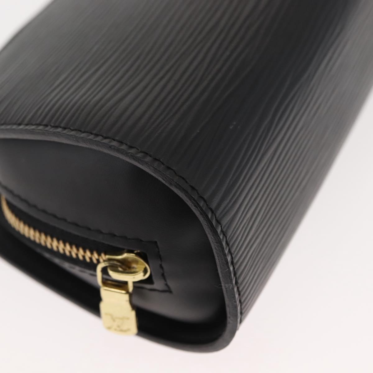 LOUIS VUITTON Epi Dauphine PM Pouch Black M48442 LV Auth BA6701