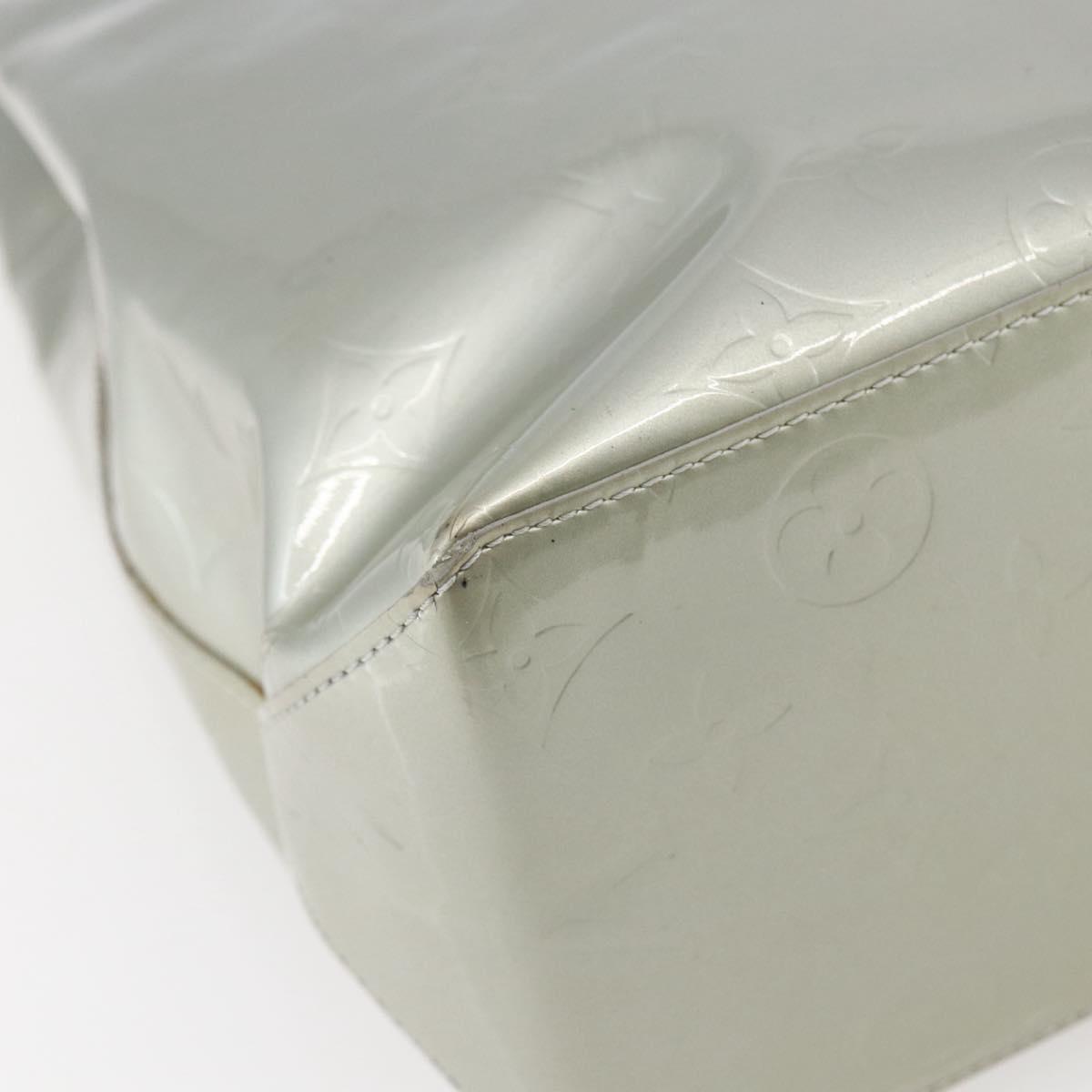 LOUIS VUITTON Monogram Vernis Reade MM Hand Bag Gris M91142 LV Auth BA6709