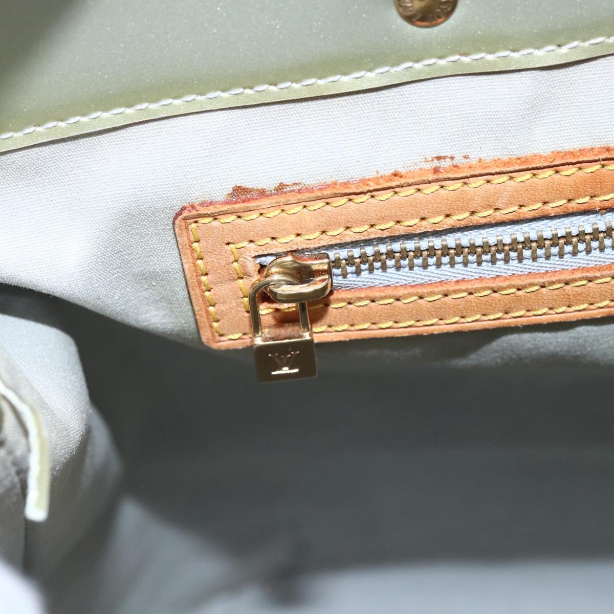 LOUIS VUITTON Monogram Vernis Reade MM Hand Bag Gris M91142 LV Auth BA6709