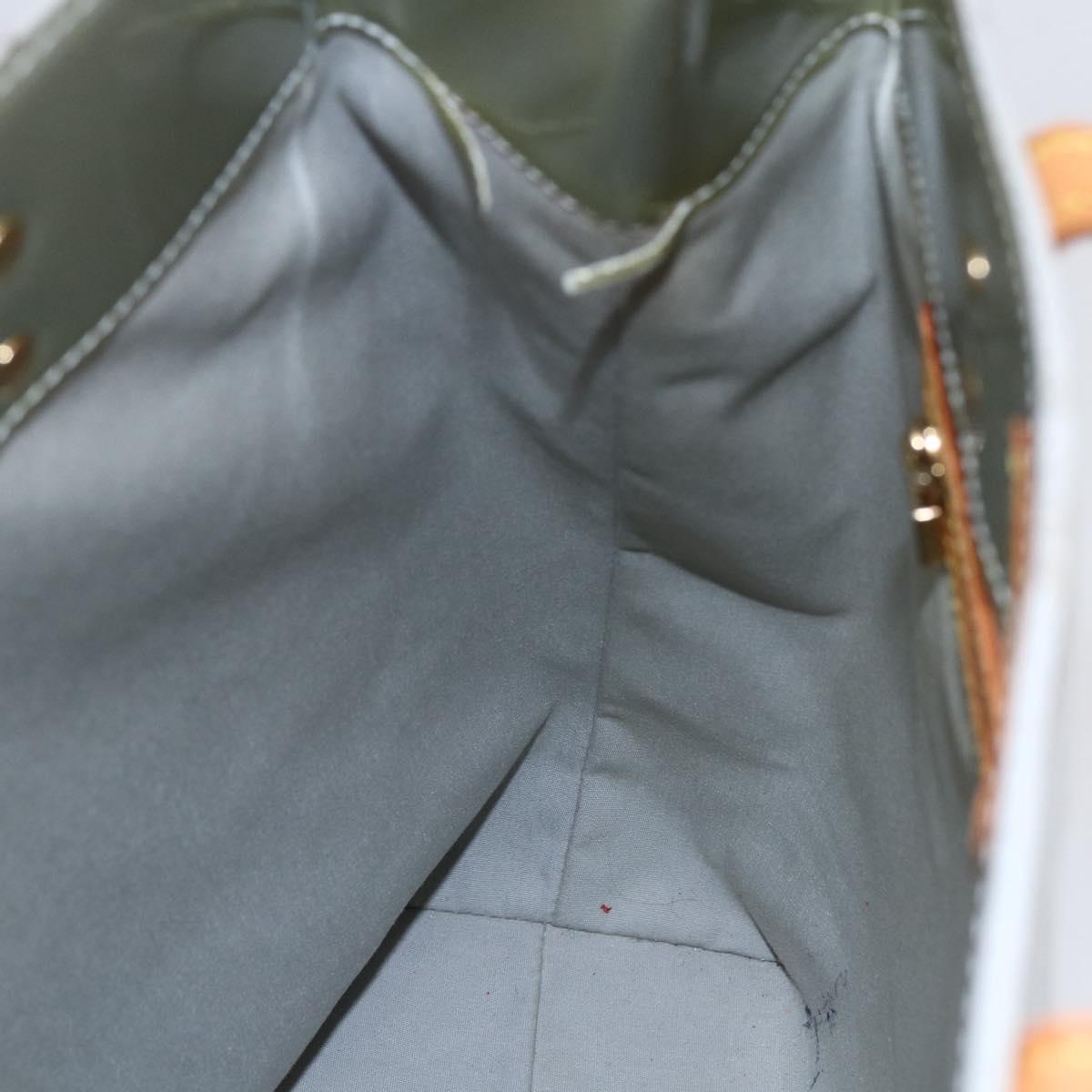 LOUIS VUITTON Monogram Vernis Reade MM Hand Bag Gris M91142 LV Auth BA6709