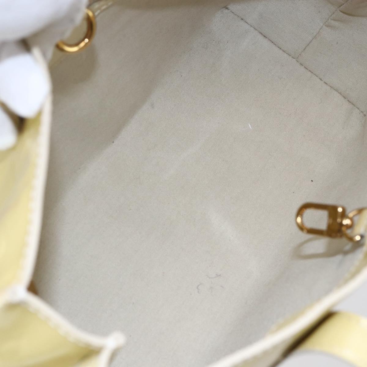 LOUIS VUITTON Monogram Vernis Wilshire PM Hand Bag Broncorail M91452 Auth BA6711