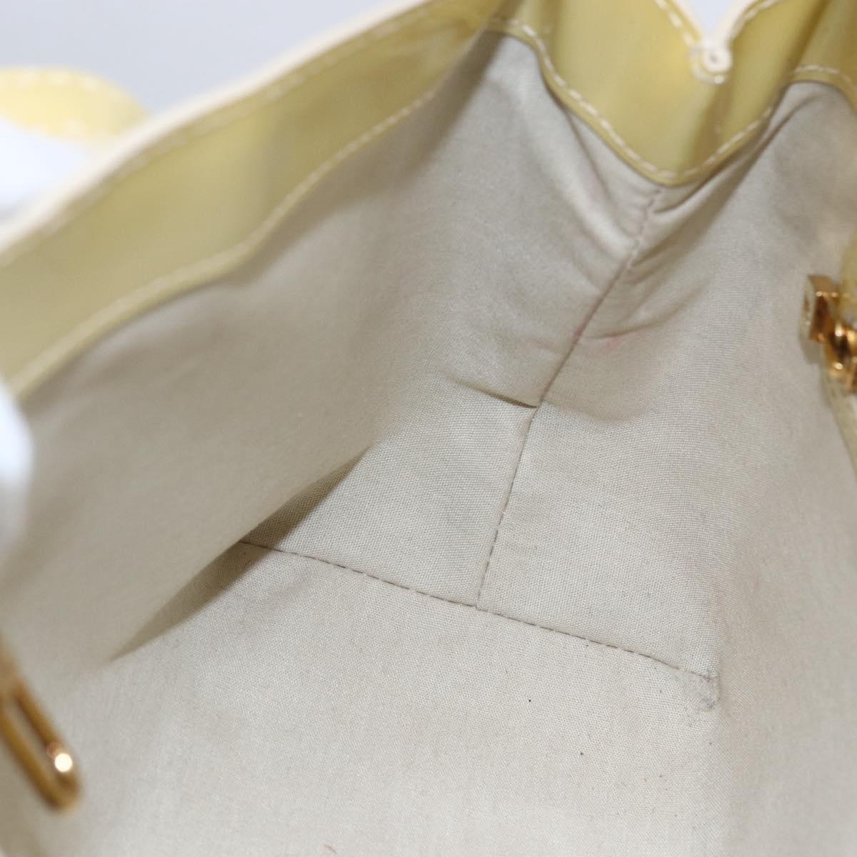 LOUIS VUITTON Monogram Vernis Wilshire PM Hand Bag Broncorail M91452 Auth BA6711