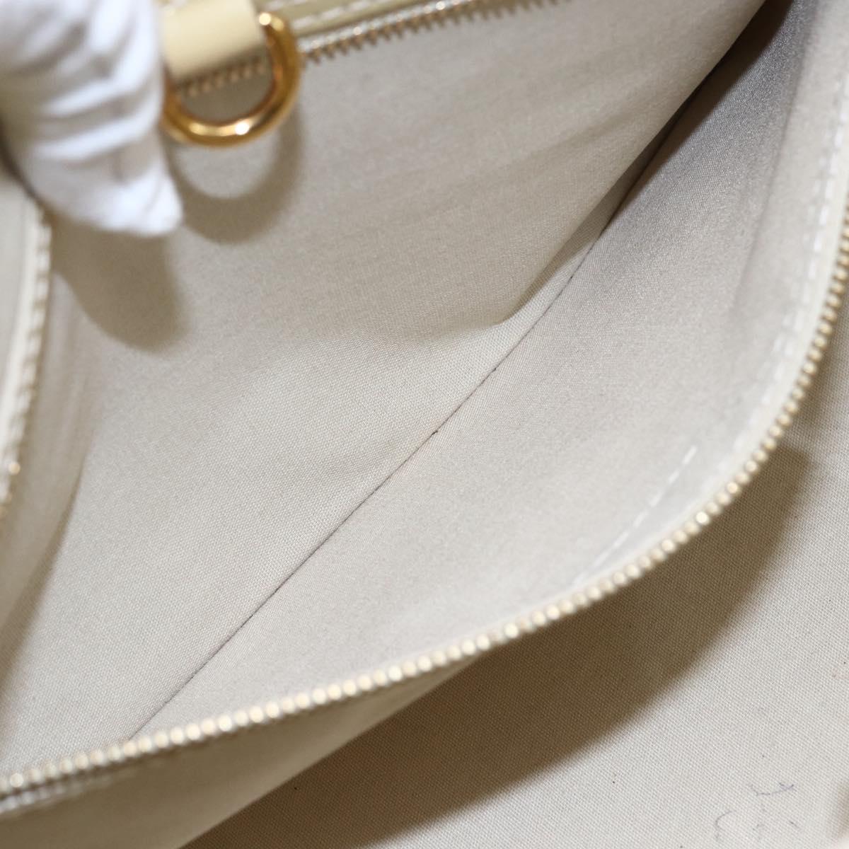 LOUIS VUITTON Monogram Vernis Wilshire PM Hand Bag Broncorail M91452 Auth BA6711