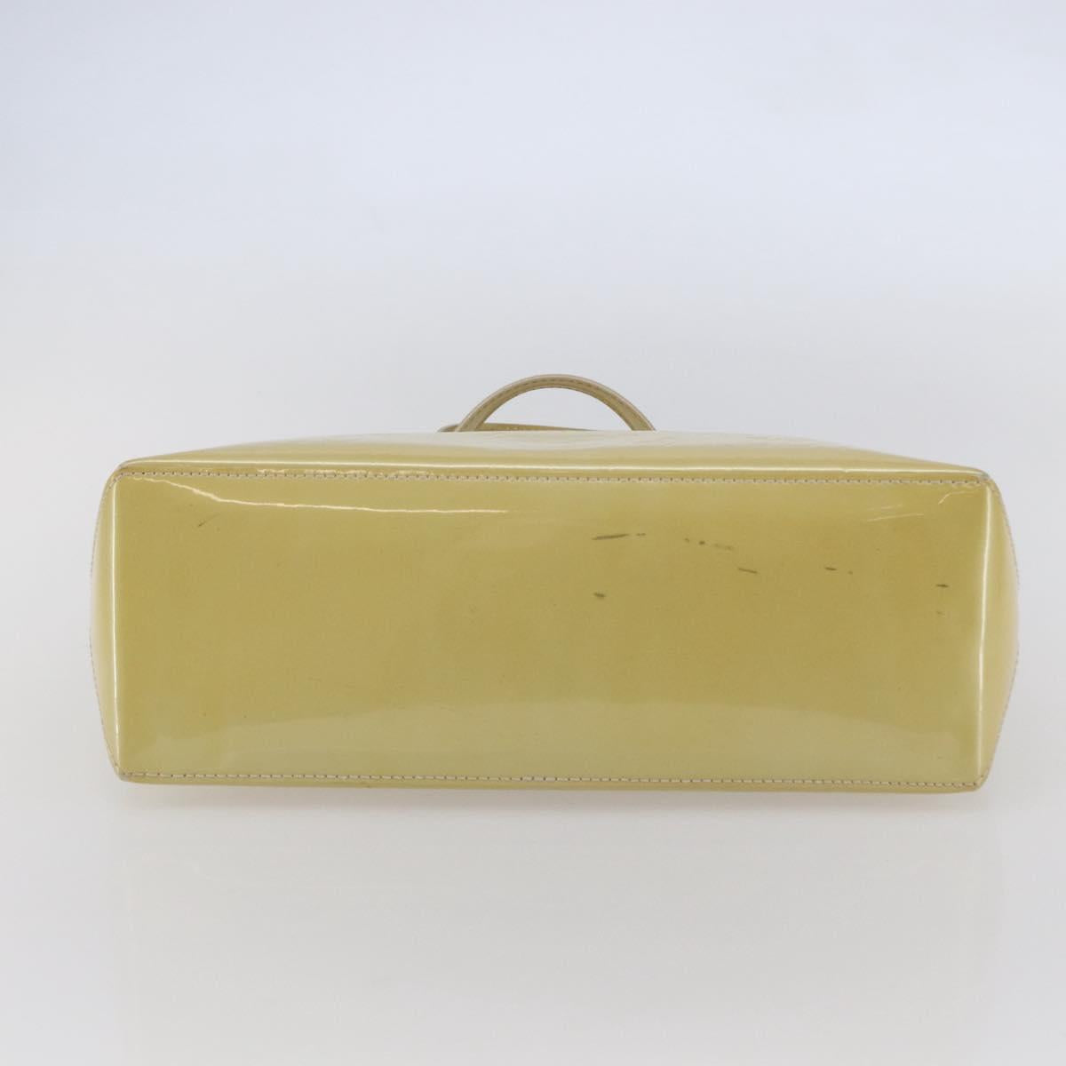 LOUIS VUITTON Monogram Vernis Wilshire PM Hand Bag Broncorail M91452 Auth BA6711