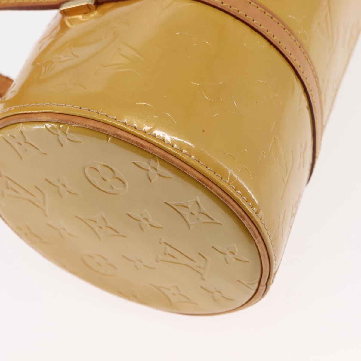 LOUIS VUITTON Monogram Vernis Bedford Hand Bag Beige M91006 LV Auth BA6713