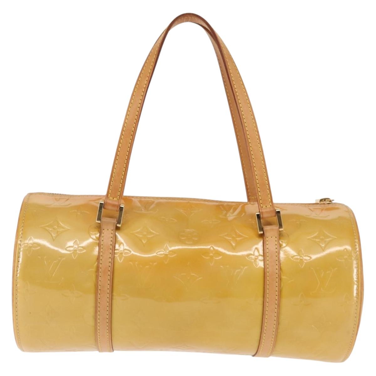 LOUIS VUITTON Monogram Vernis Bedford Hand Bag Beige M91006 LV Auth BA6713