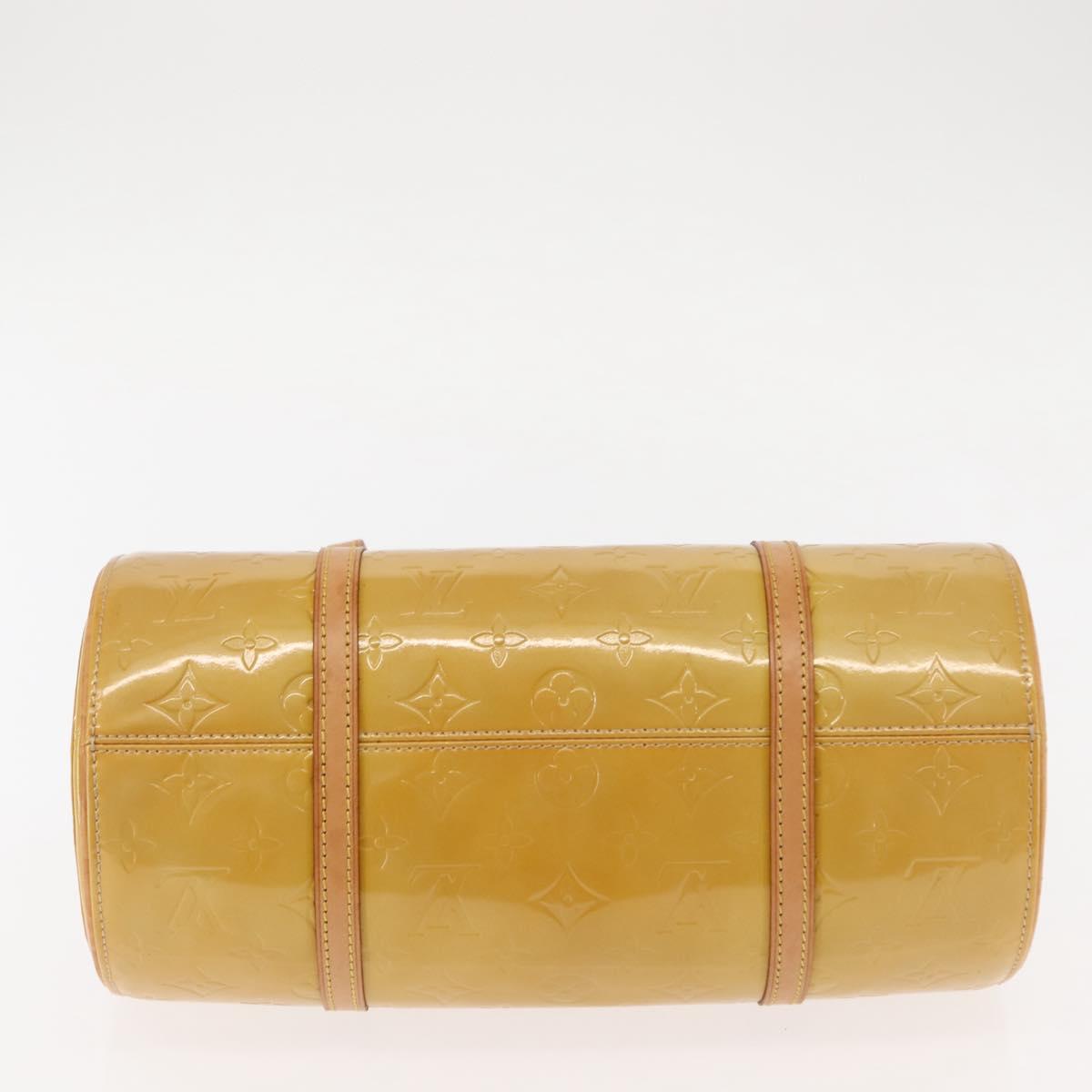 LOUIS VUITTON Monogram Vernis Bedford Hand Bag Beige M91006 LV Auth BA6713