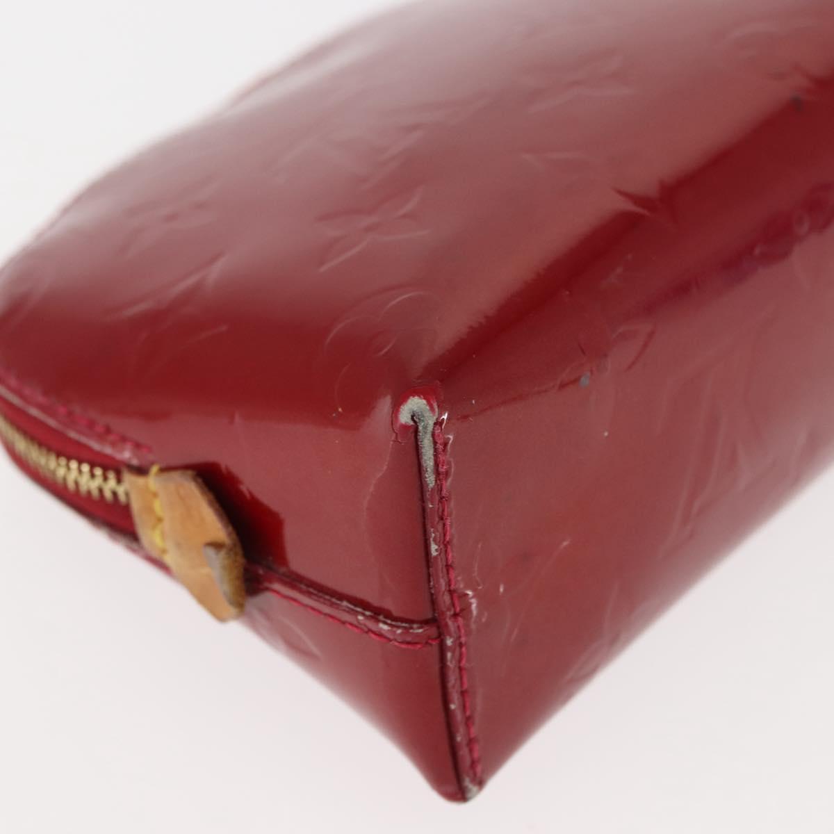 LOUIS VUITTON Monogram Vernis Pochette Pouch Rose Indian M90009 LV Auth BA6716