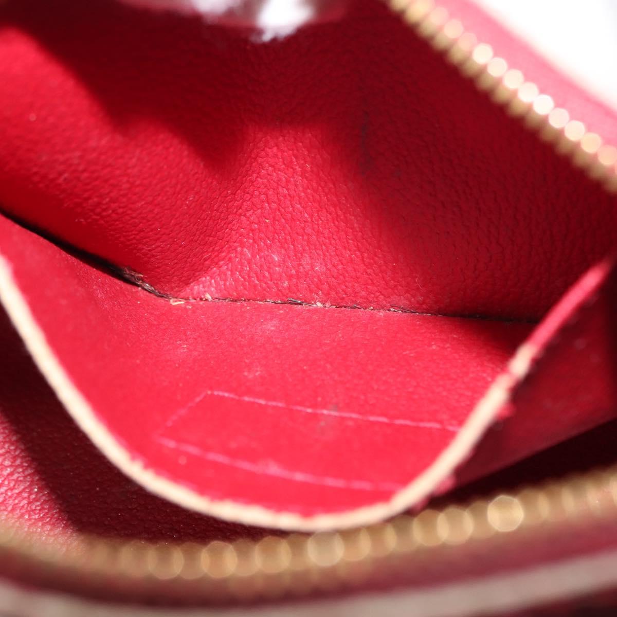 LOUIS VUITTON Monogram Vernis Pochette Pouch Rose Indian M90009 LV Auth BA6716