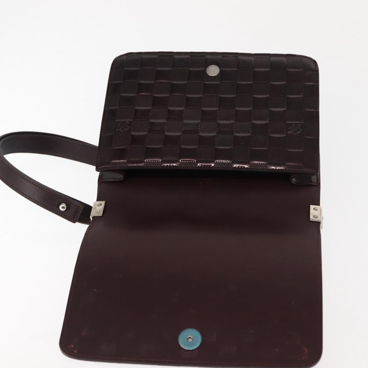 LOUIS VUITTON Damier Vernis Cabaret Shoulder Bag Car Mine M92126 LV Auth BA6718