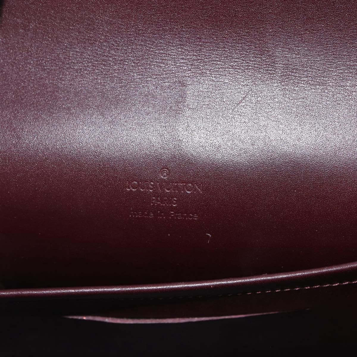 LOUIS VUITTON Damier Vernis Cabaret Shoulder Bag Car Mine M92126 LV Auth BA6718