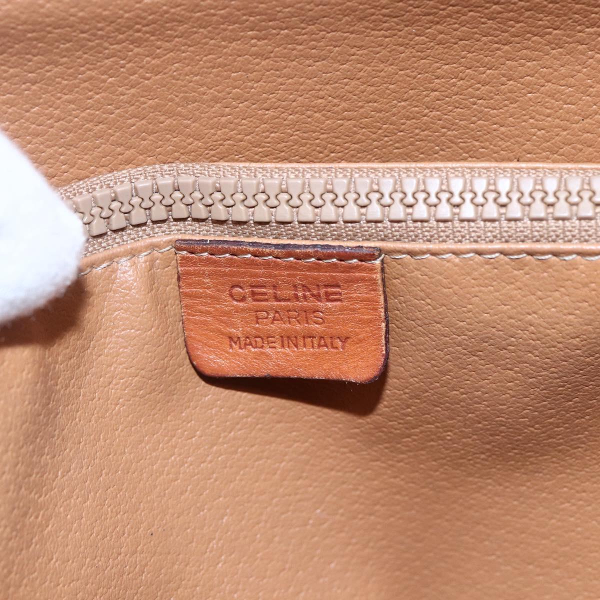 CELINE Macadam Canvas Tote Bag PVC Leather Brown Auth BA6719