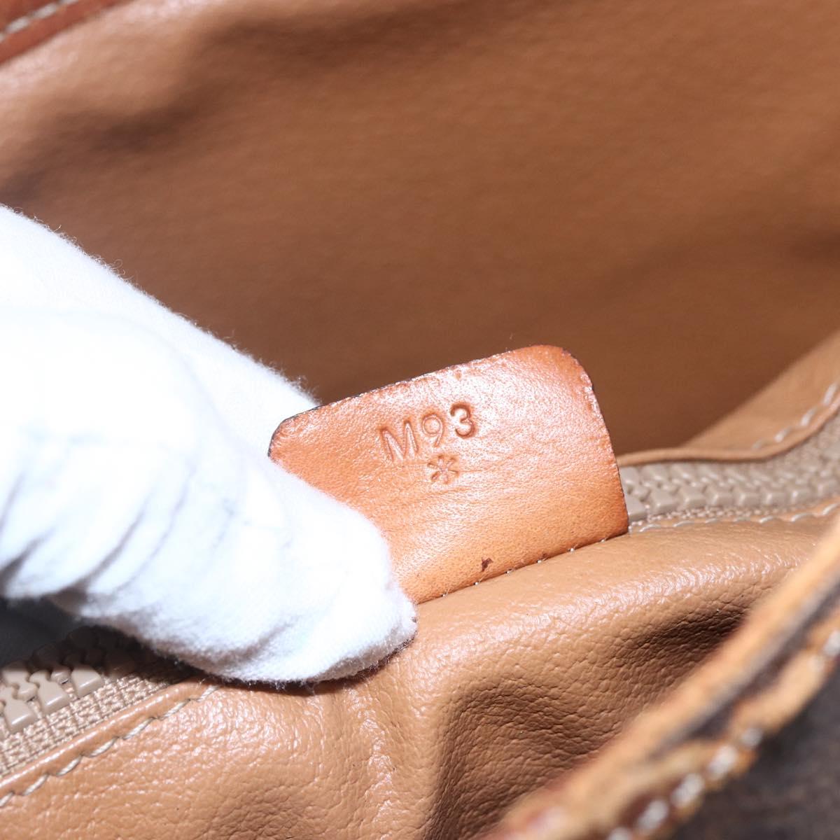 CELINE Macadam Canvas Tote Bag PVC Leather Brown Auth BA6719