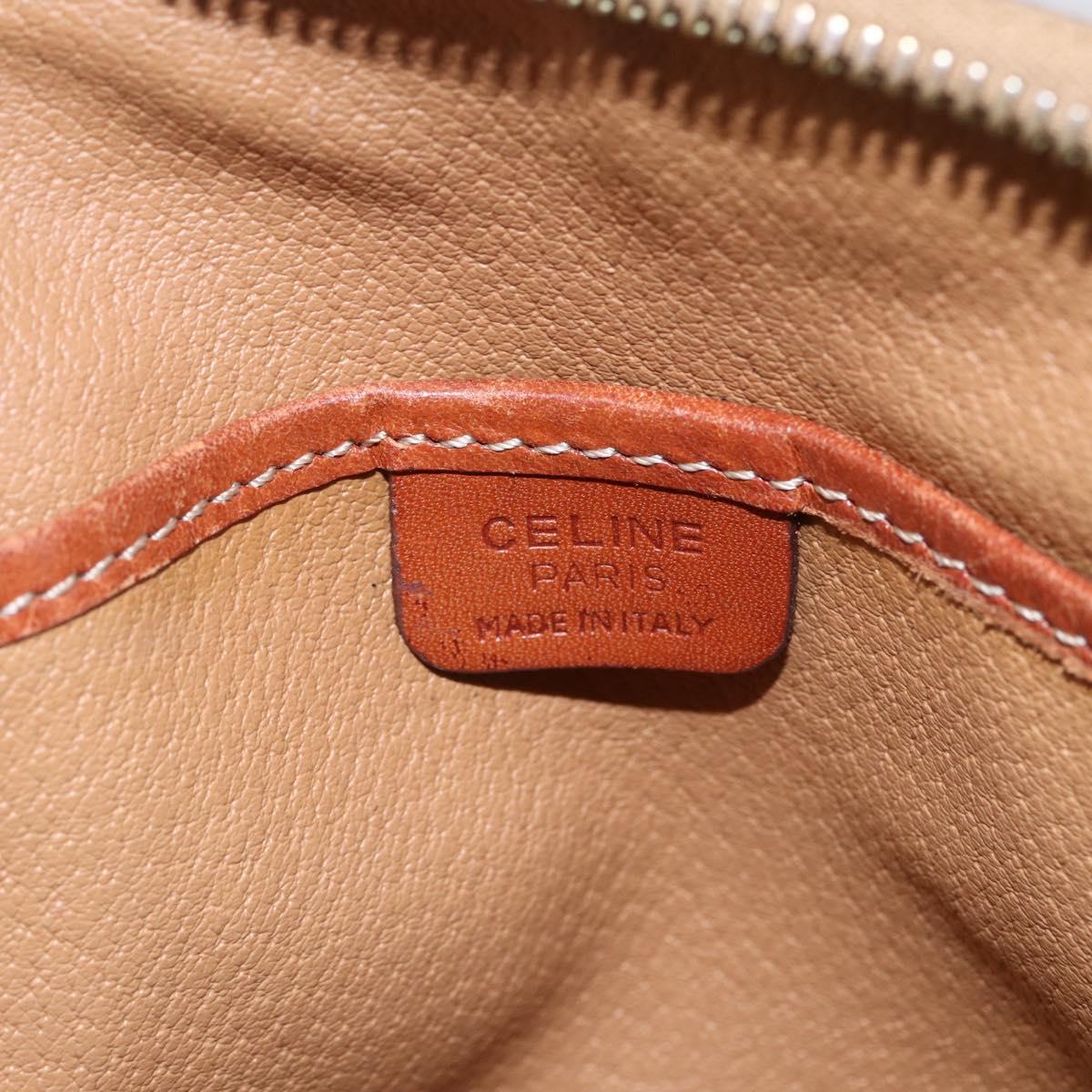 CELINE Macadam Canvas Hand Bag PVC Leather 2way Brown Auth BA6720