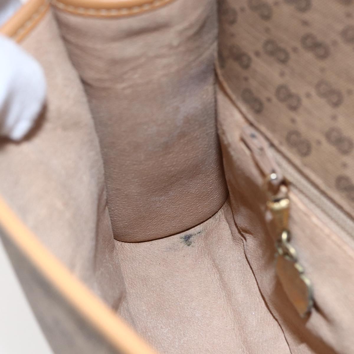 GUCCI Micro GG Supreme Shoulder Bag PVC Beige Gold 001 115 2681 Auth BA6741