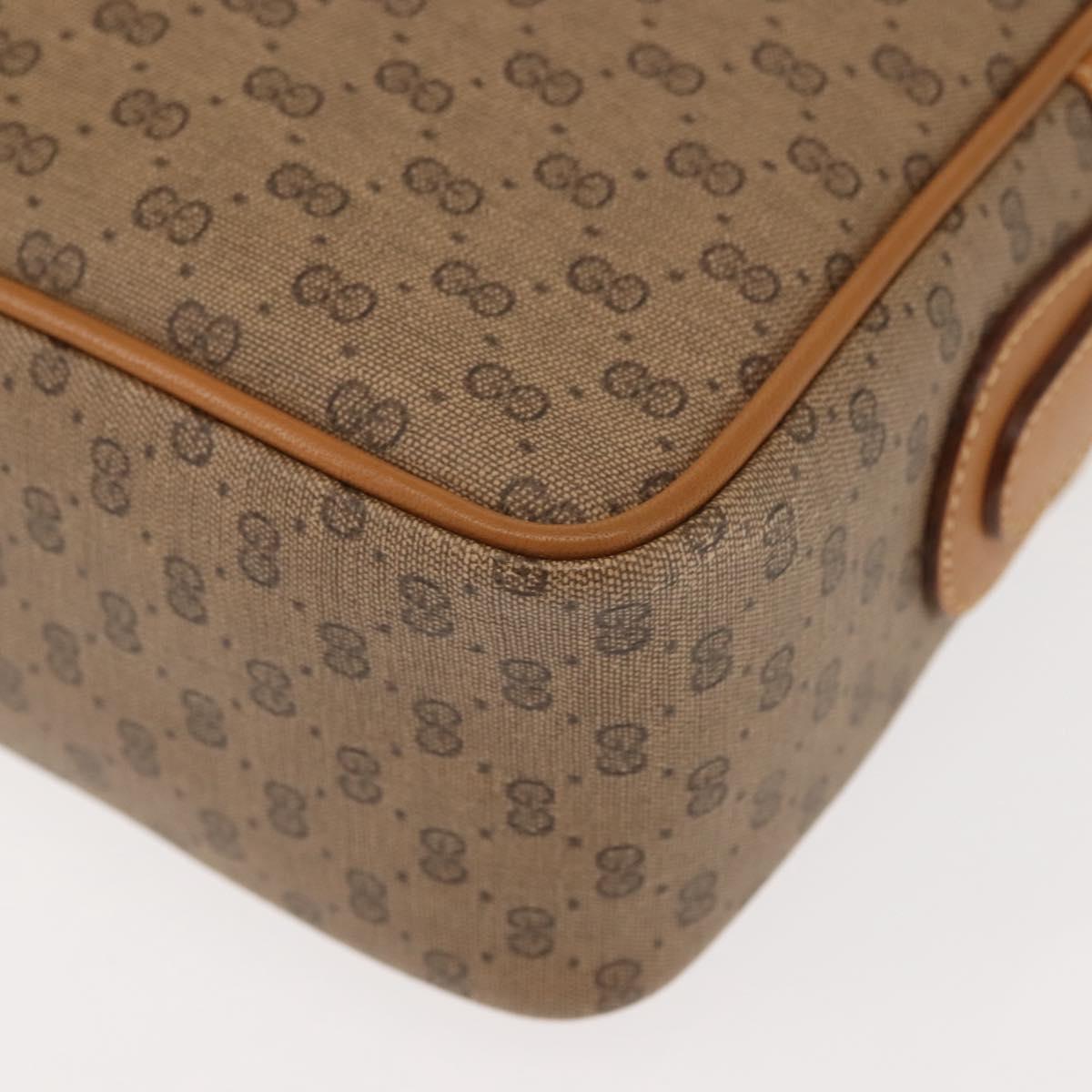 GUCCI Micro GG Supreme Web Sherry Line Bag PVC Beige 001 261 0942 Auth BA6742