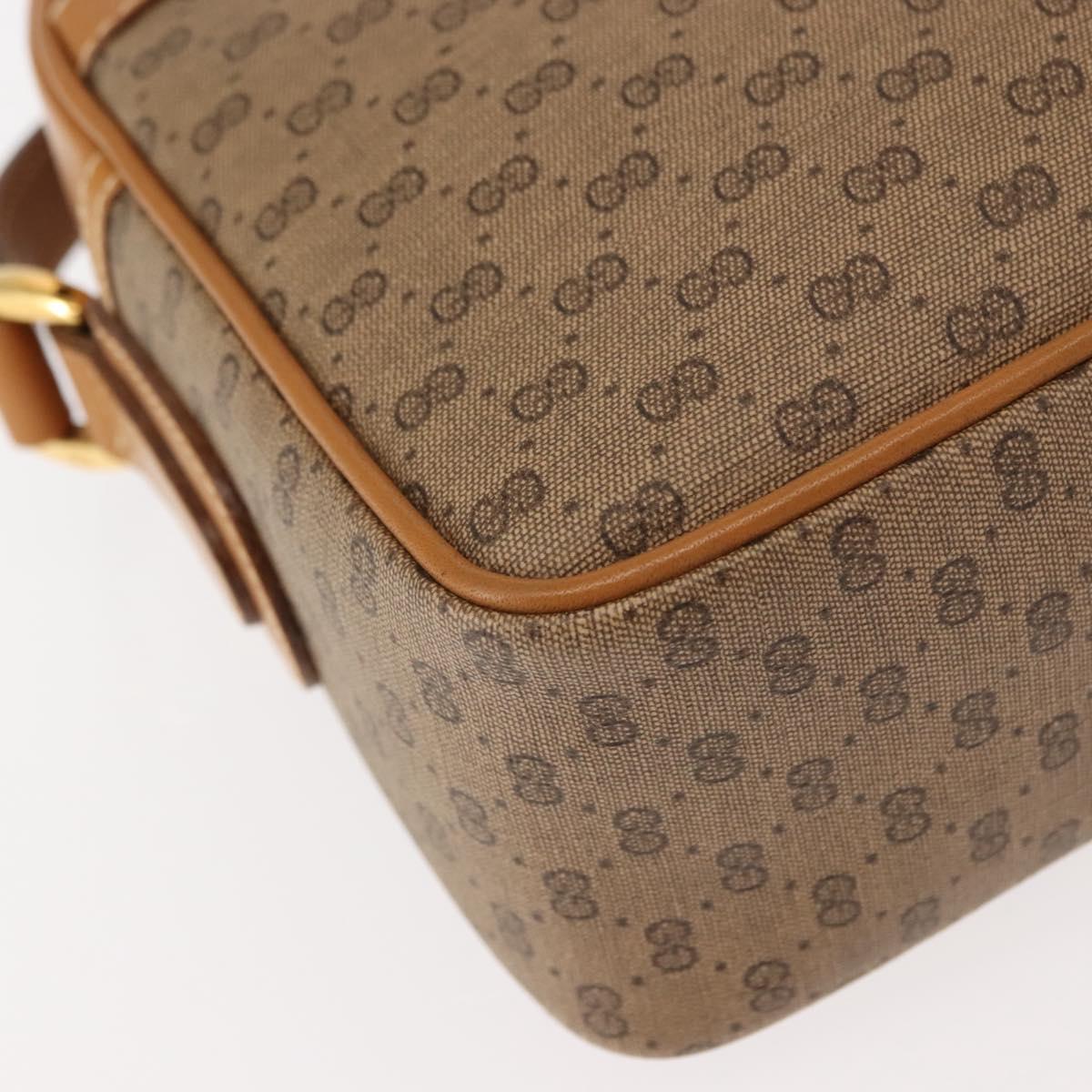GUCCI Micro GG Supreme Web Sherry Line Bag PVC Beige 001 261 0942 Auth BA6742