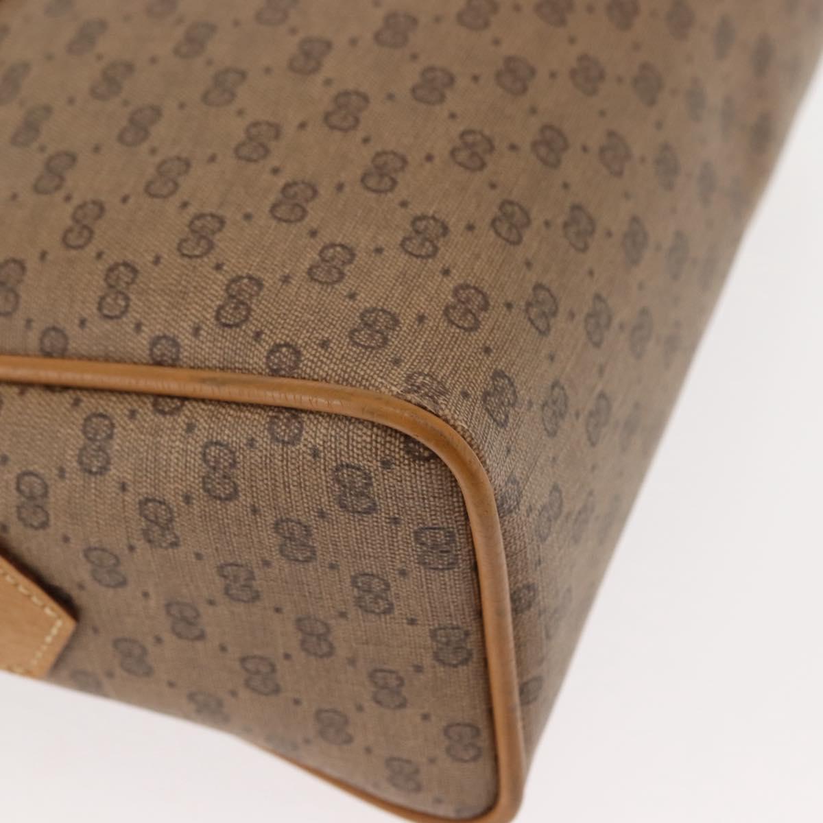 GUCCI Micro GG Supreme Shoulder Bag PVC Beige Gold 001 084 0852 Auth BA6744