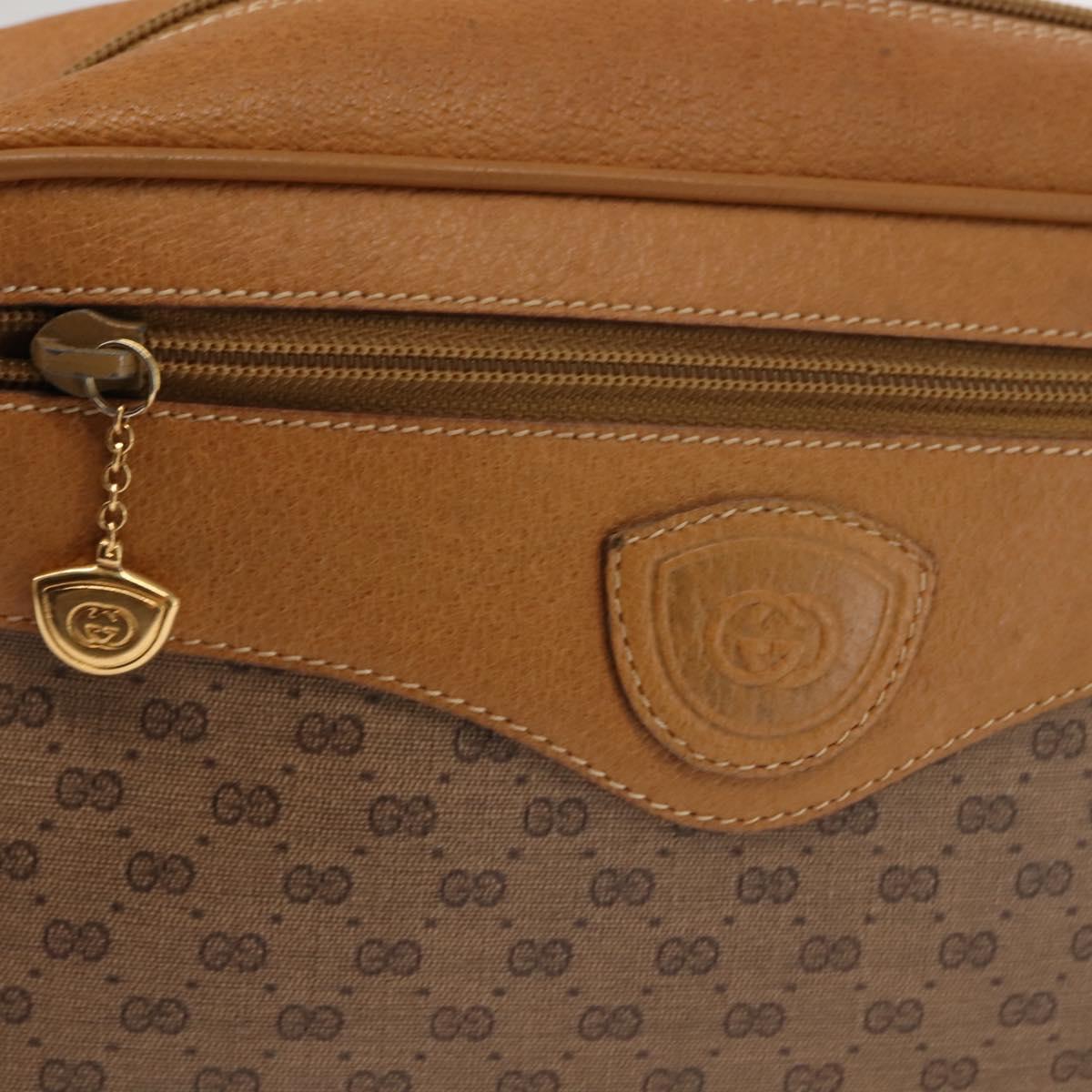 GUCCI Micro GG Supreme Shoulder Bag PVC Beige Gold 001 084 0852 Auth BA6744