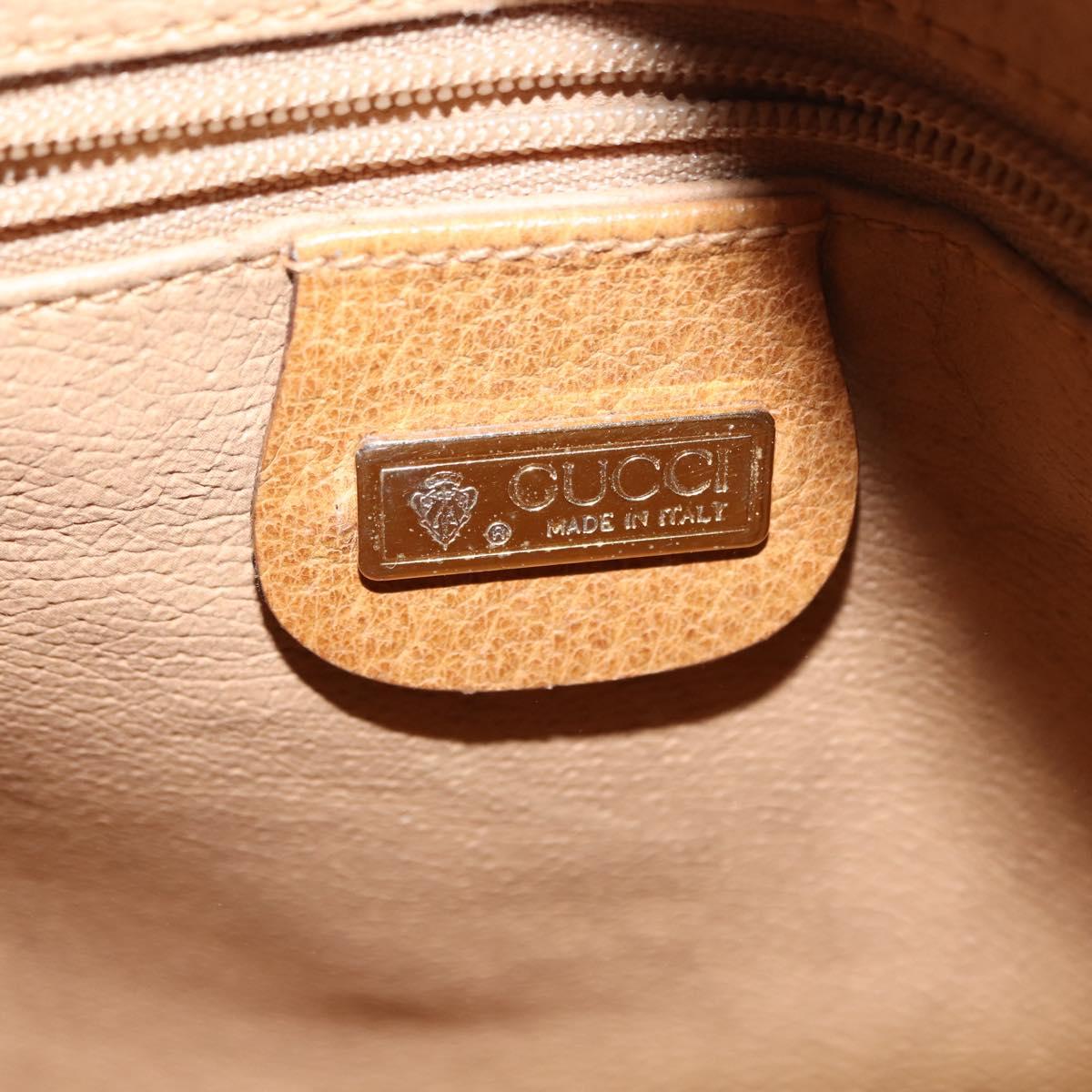 GUCCI Micro GG Supreme Shoulder Bag PVC Beige Gold 001 084 0852 Auth BA6744