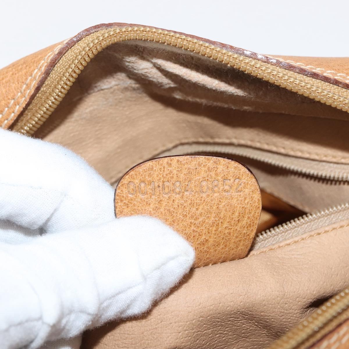 GUCCI Micro GG Supreme Shoulder Bag PVC Beige Gold 001 084 0852 Auth BA6744