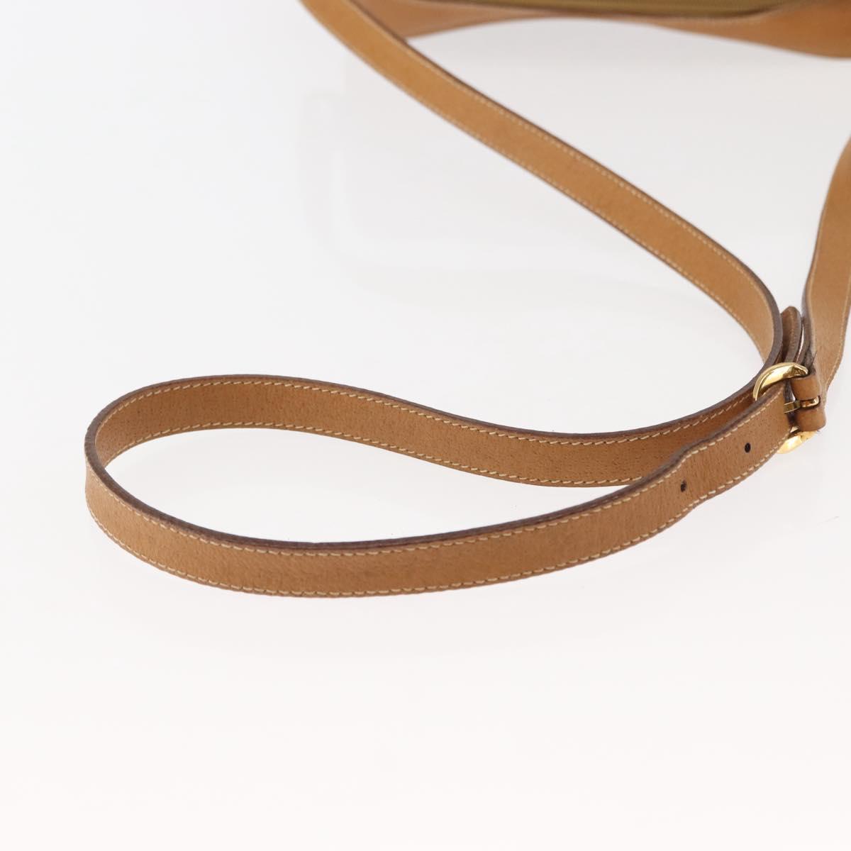 GUCCI Micro GG Supreme Shoulder Bag PVC Beige Gold 001 084 0852 Auth BA6744