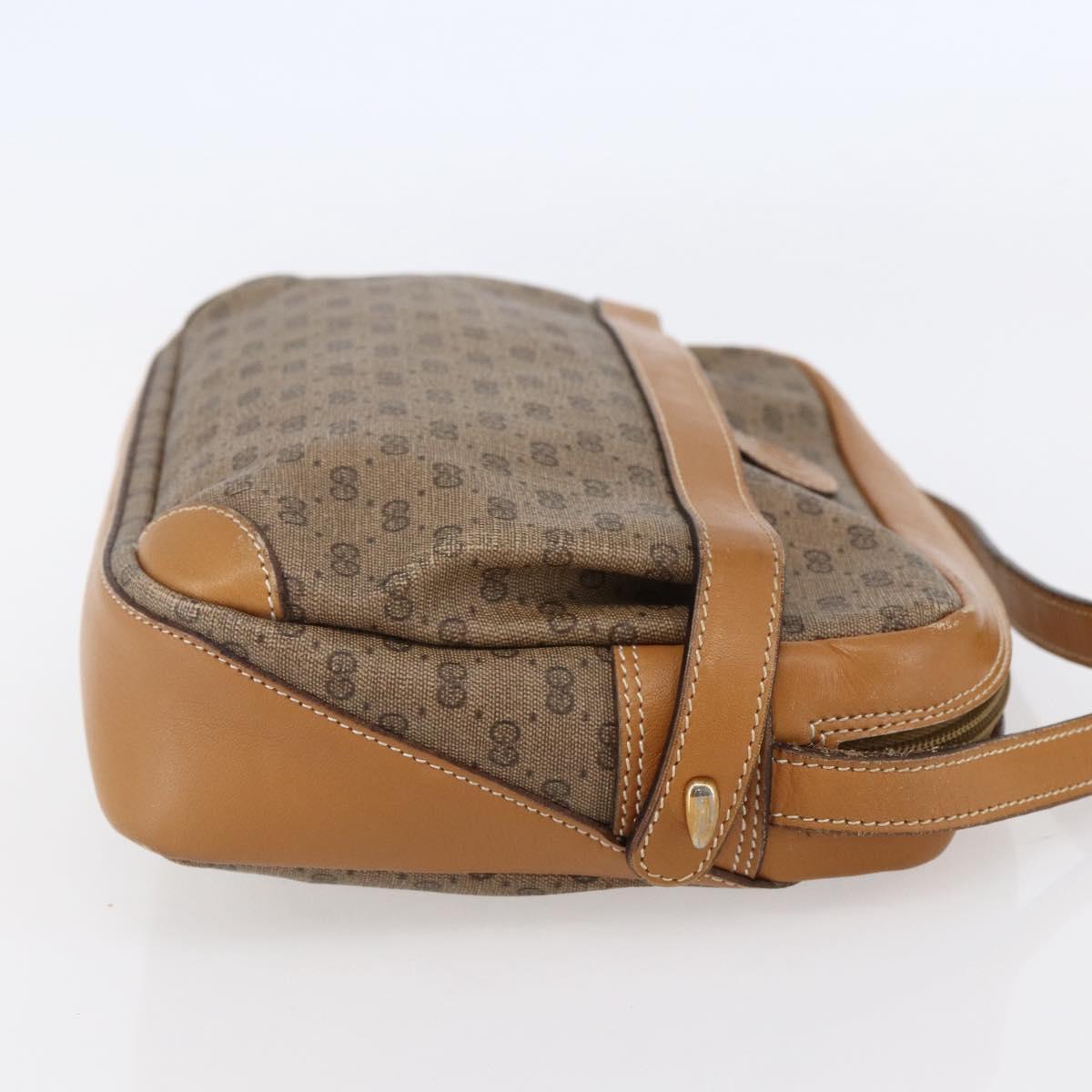 GUCCI Micro GG Supreme Shoulder Bag PVC Beige Gold 007 23 0017 Auth BA6745