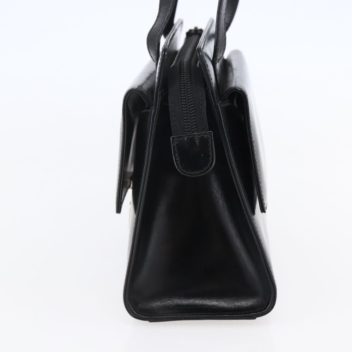 GUCCI Shoulder Bag Leather Black Silver 007 2023 0267 Auth BA6751