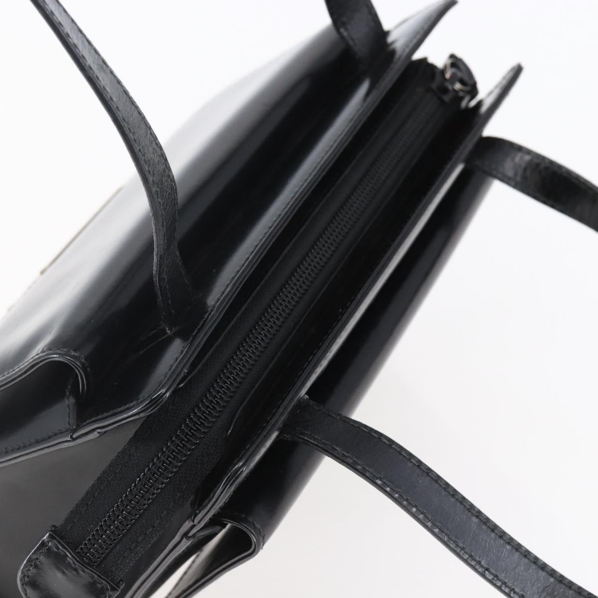 GUCCI Shoulder Bag Leather Black Silver 007 2023 0267 Auth BA6751