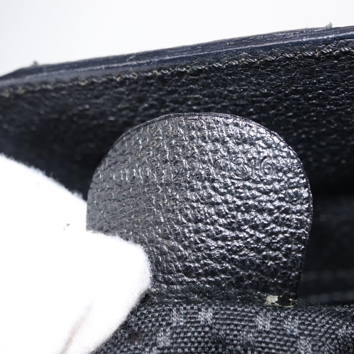 GUCCI Bamboo Hand Bag Suede 2way Black Auth BA6753