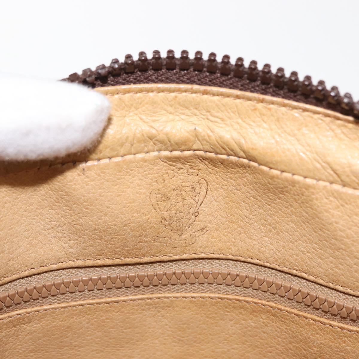 GUCCI GG Supreme Shoulder Bag PVC Leather Beige Auth BA6759