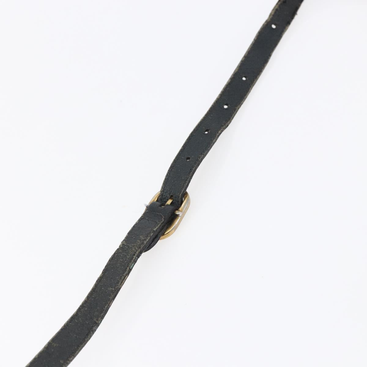 GUCCI GG Canvas Sherry Line Shoulder Bag PVC Leather Navy Red Auth BA6760