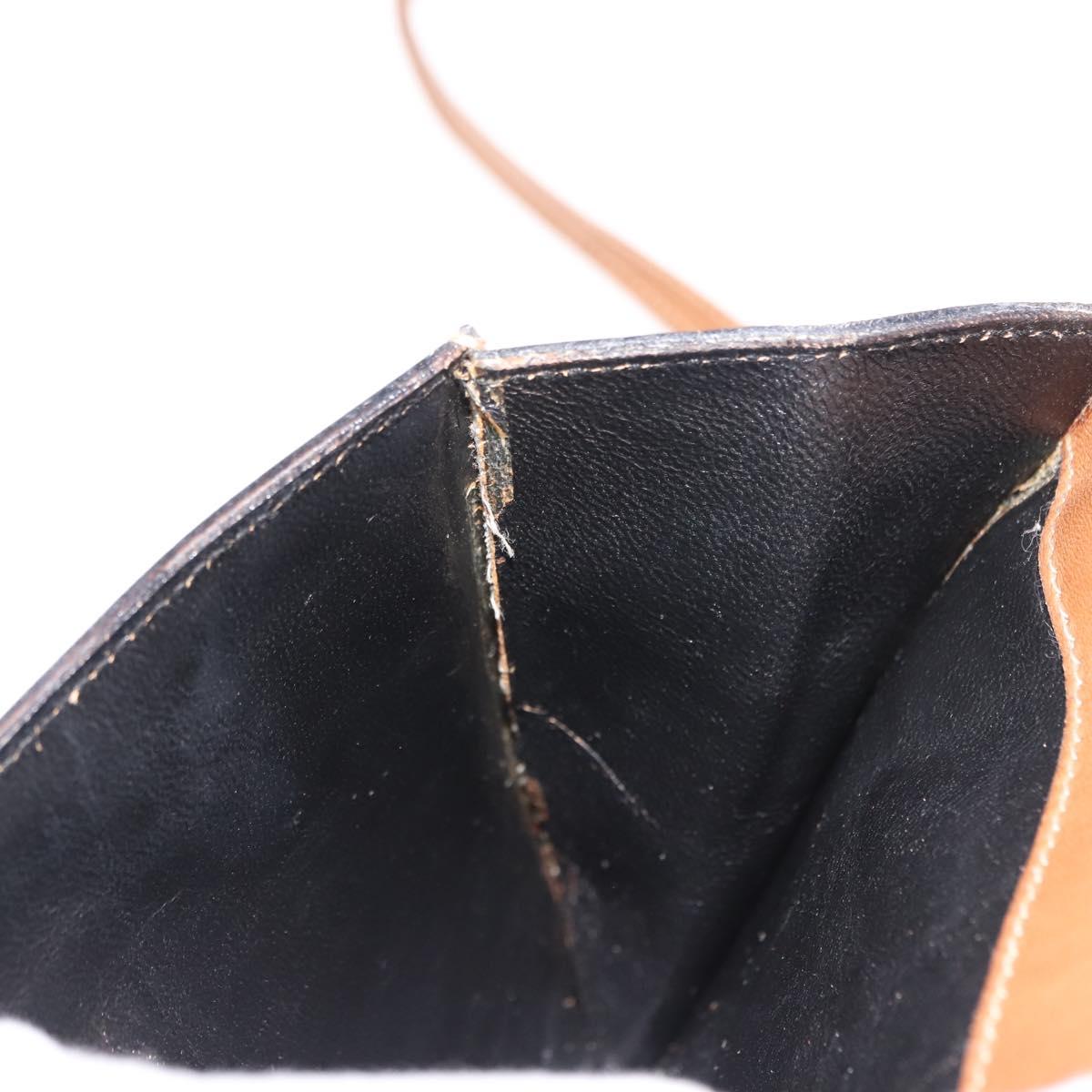 GUCCI GG Canvas Shoulder Bag Canvas Black Brown Auth BA6774